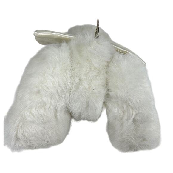 Robert Raikes Cupid Angel Wings White 11" Bear Cub w Wooden Face & Feet Jointed - Picture 9 of 12
